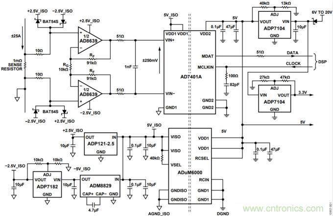 集成隔離式電源、用于太陽能光伏轉換器的完全隔離式電流檢測電路
