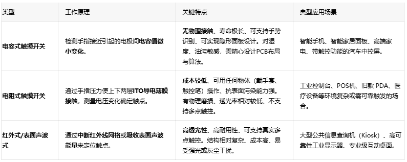 深度剖析觸摸開關的工作原理與設計優勢
